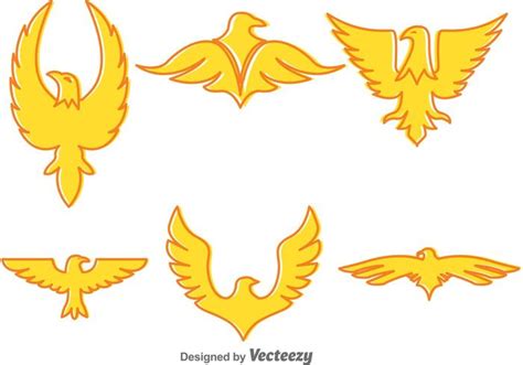 Golden Eagle Vector Icons 92271 Vector Art At Vecteezy