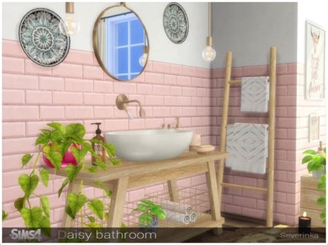 The Sims Resource Daisy Bathroom By Severinka • Sims 4 Downloads