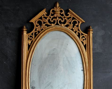 Large Vintage Fairy Tale Sixties Syroco Gold Gilt Mirror