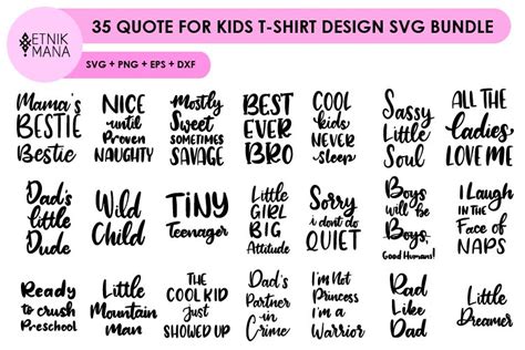 35 Quote For Kids T Shirt Design Svg Bundle 339197 Svgs Design