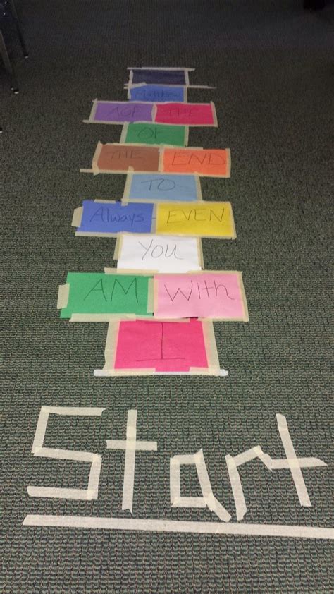 Gift returns must have original or gift receipt in order to return for in store credit. IDEAS UNLIMITED: Bible Verse Hopscotch | Bible school ...