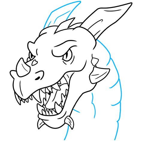 How To Draw A Dragon Head Step By Step