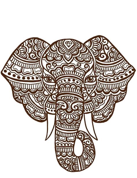 jessikay henna elephant temporary tattoo etsy