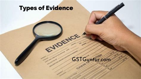 Types Of Evidence What Is An Evidence And Its Types Gst Guntur