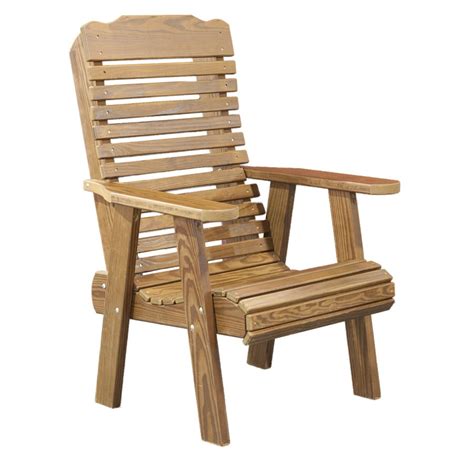 Be sure to use cedar or pressure treated wood for this build. Wooden Chairs with Arms - HomesFeed