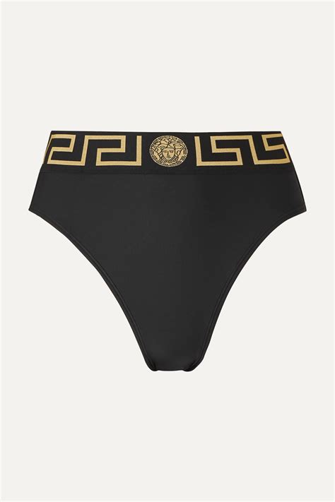 Versace S Black Bikini Briefs Are Topped With An Elasticated Waistband