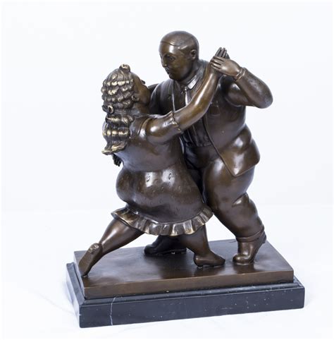 Bronze Sculpture Of Couple Dancing The Tango Botero