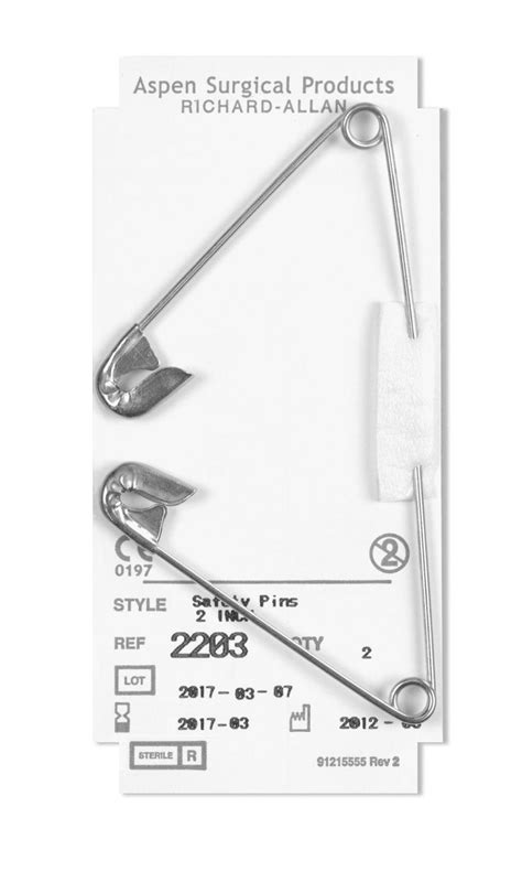 Aspen Surgical Safety Pin 2 Inch Minogue Medical Inc