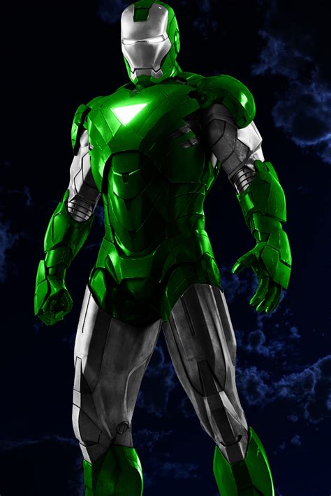 Iron Man Green And Silver Ipod Wallpaper By 666darks On Deviantart