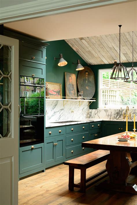 devol kitchen in forest green - Tile Mountain