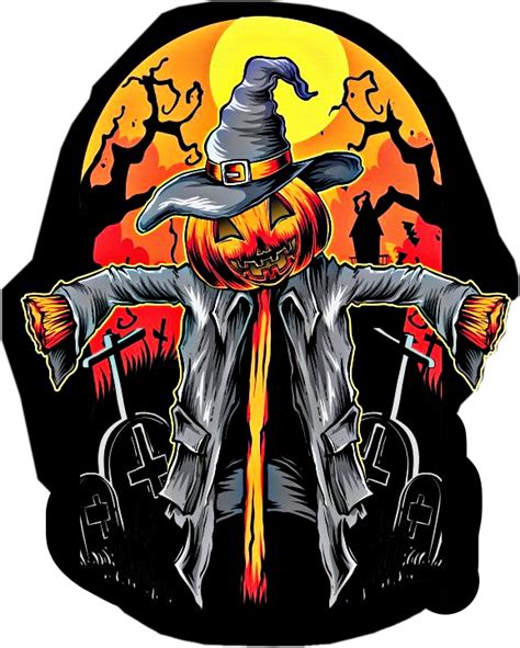 Halloween Scary Spooky Art Sticker By Kimmy Tasset