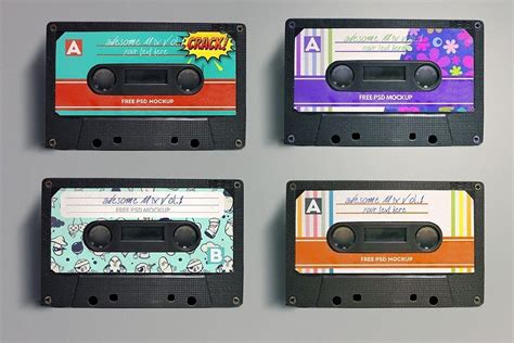 Cd/dvd mockups are essential for movies or albums cover designs, branding presentations or other similar types of artwork. Cassette Tape Mockup | 소녀