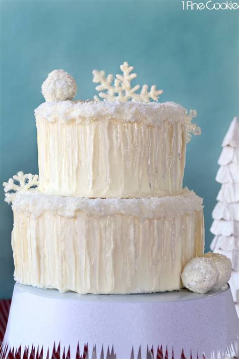 Winter Wonderland Snow Cake Snowflake Cake Snow Cake Winter Cake