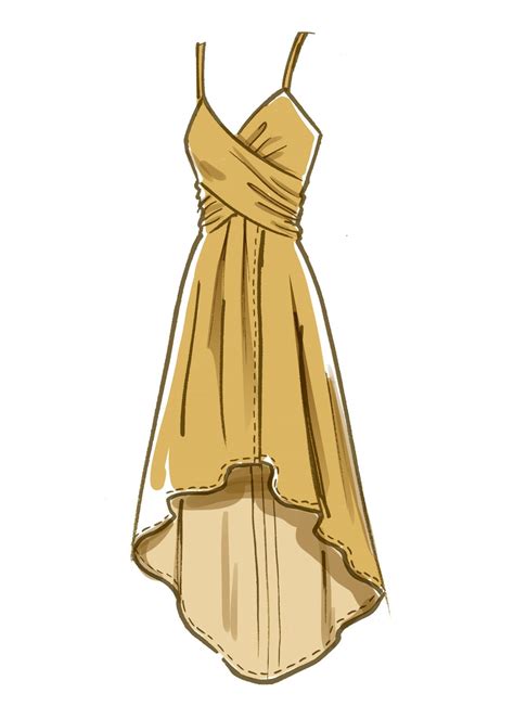 M8105 Fashion Drawing Dresses Dress Design Sketches Illustration