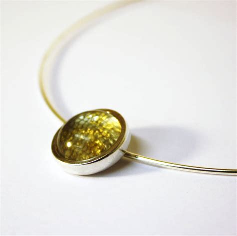 Flat Round Silver Necklace By Kate Holdsworth Designs