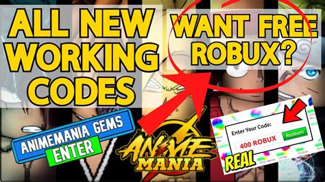 New Secret Anime Mania Codes All Working Anime Mania Codes Roblox