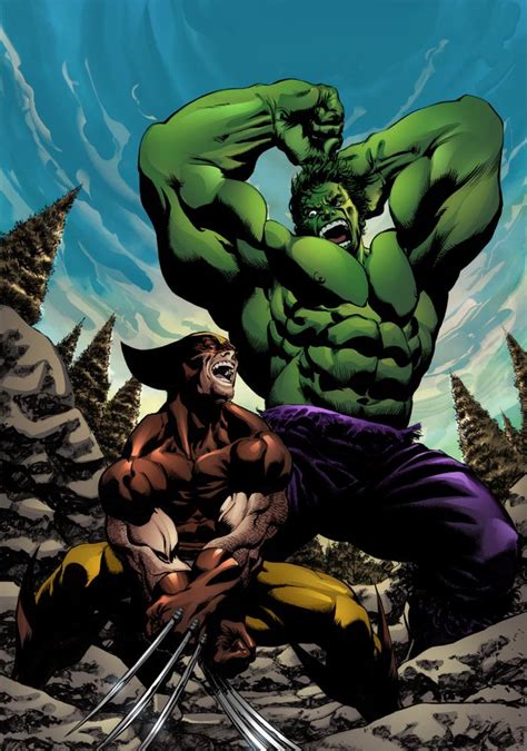 Comic Book Fan And Lover Combates ClÁsicos Hulk Vs Wolverine