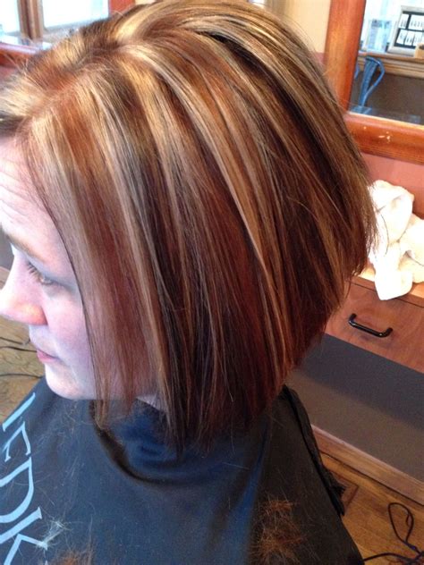 Tri Colored Stacky Short Hair Styles Hair Cuts Wedding Hairstyles