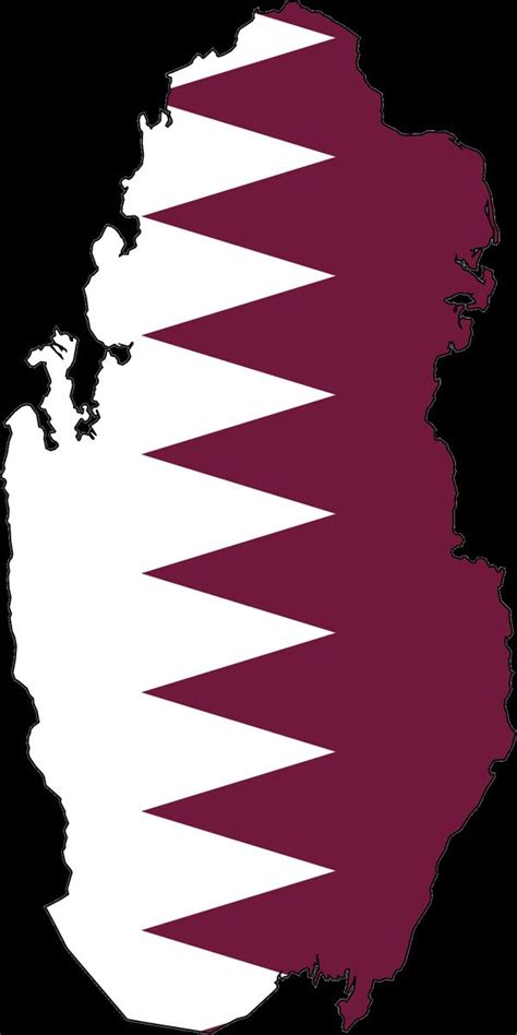 Ai, eps, pdf, svg, jpg, png archive size: Qatar Flag Map • Mapsof.net | Qatar flag, Qatar, Flag
