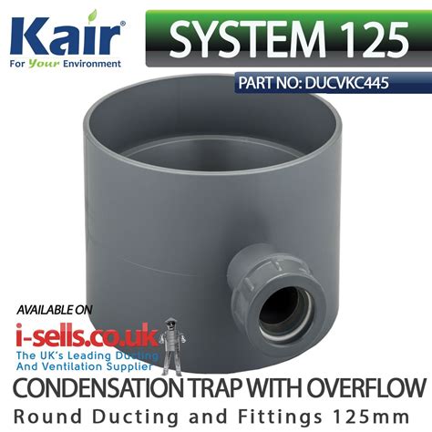 Qualified london electricans to install, test and certify your new cooker hood. 125mm Condensation Trap With Overflow | Wall outlets ...