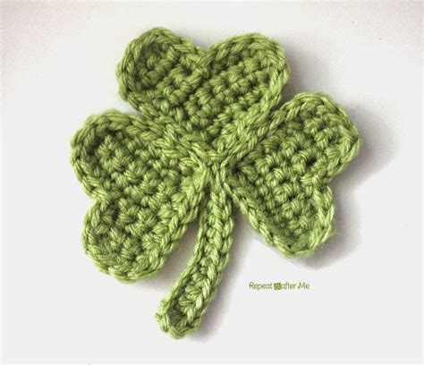 Crochet Shamrock Repeat Crafter Me