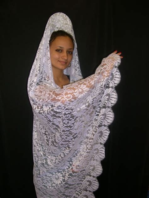 Mantilla Veil Wedding Bridal Veil Lace Mantilla Elegant Bride