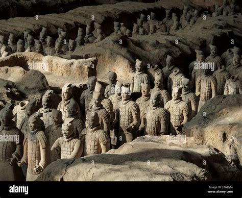 Emperor Qin Shi Huangs Terracotta Army Pit 1 In Xian Shaanxi Province
