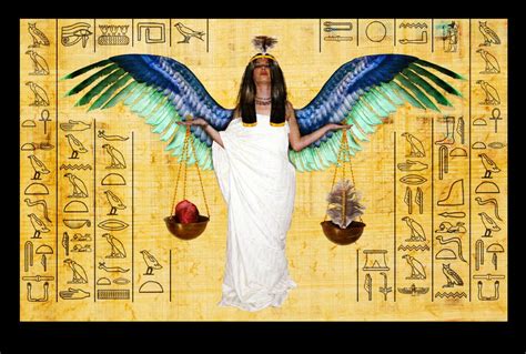 ma at and the scales ancient egypt gods goddess of justice egyptian gods