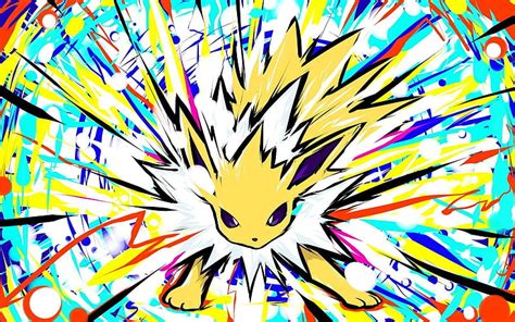 Hd Wallpaper Electric Pokemon Sketch Pokémon Jolteon Multi Colored