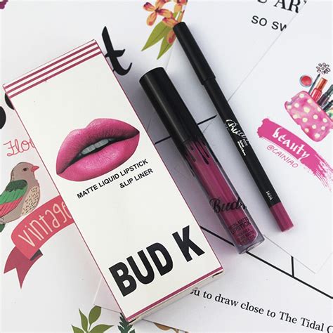 Bud K Matte Lipsticklips Pencil Long Lasting Liquid Lipsticks Set Lip Goss Makeup Candy K Leo
