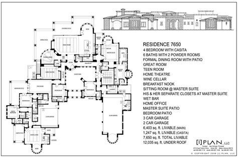 Floor Plans 7501 Sq Ft To 10000 Sq Ft Architectural Floor Plans