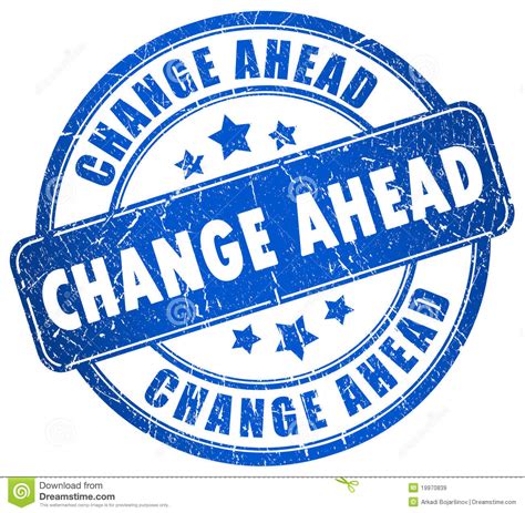 Change Ahead Royalty Free Stock Images Image 19970839