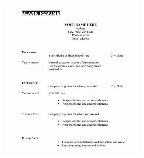 Free and premium resume templates and cover letter examples give you the ability to shine in any application process and relieve you of the stress of building a resume or cover letter from just download your favorite template and fill in your information, and you'll be ready to land your dream job. 25 Blank Basic Resume Template in 2020 | Downloadable ...