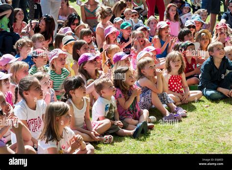 Audience Sitting On Grass Hi Res Stock Photography And Images Alamy