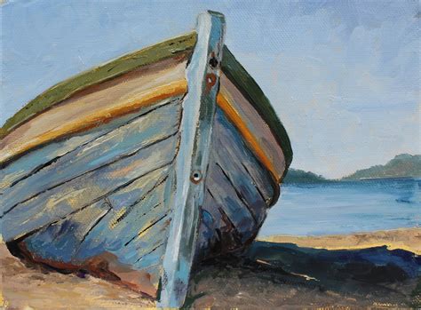 Marco A Vazquez Oil Painting Boat
