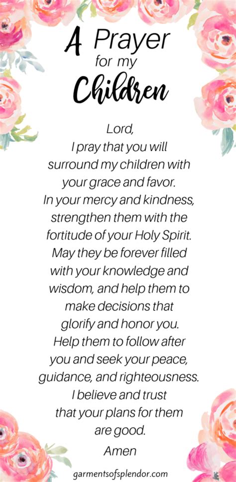 35 Scriptures To Pray Over Your Children With Free Prayer
