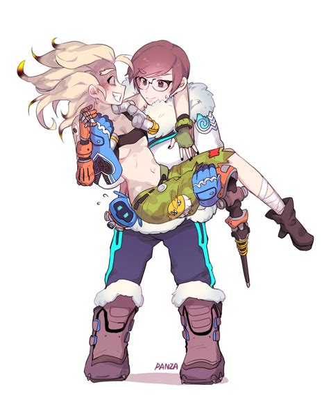 Mei Snowball And Junkrat Overwatch And 1 More Drawn By Panza Danbooru