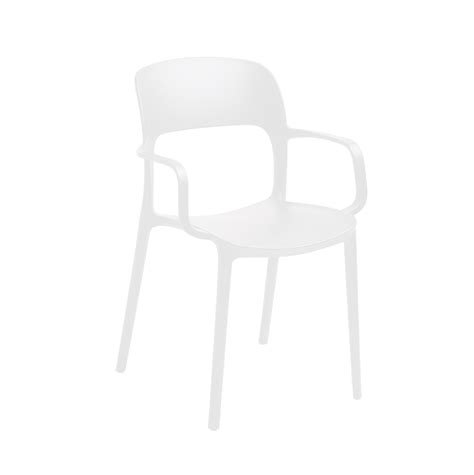 Forte A Commercial Grade Fiberglass Composite Stacking Chair With Arms