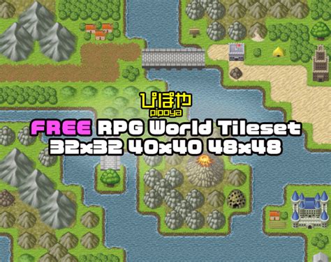 Pipoya Free Rpg World Tileset 32x32 40x40 48x48 By Pipoya Rpg World