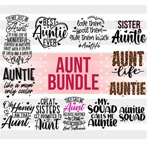 Instant Download For Cricut Design Space Aunt Like A Mom Only Cooler Svg Best Aunt Ever Svg Aunt
