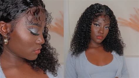 emotional installing this wig affordable human hair lace frontal curly wig install f t klaiyi