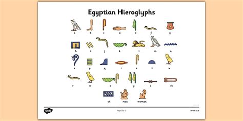 8 Images Hieroglyphic Alphabet For Kids And Review Alqu Blog