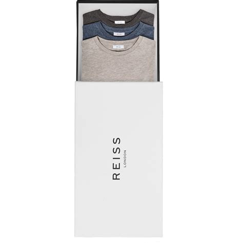 REISS BLESS 3 Pack Crew Neck Multi Melange T Shirts Jarrold Norwich