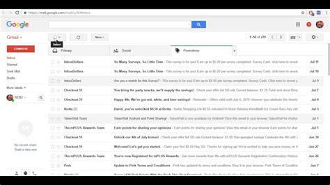 How To Delete All Gmail Messages At Once Youtube