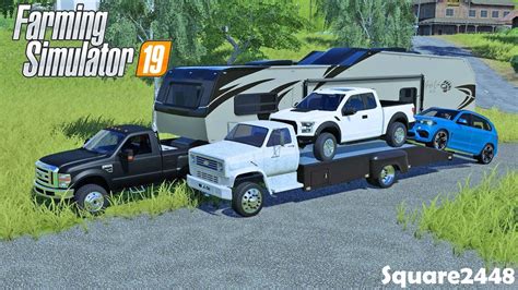 Repoing Ford Raptor Toy Hauler Skidsteer And Bmw F350 Dually