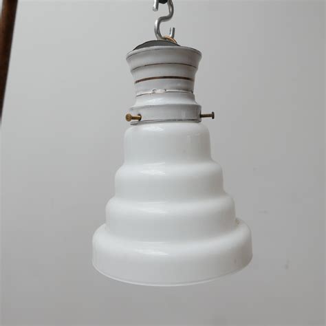 Antique Tiered Opaline Glass Pendant Lamp For Sale At Pamono