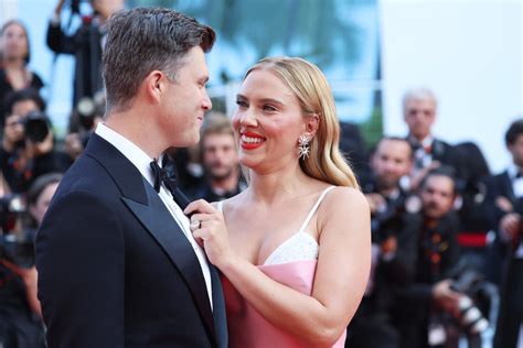 Scarlett Johansson And Colin Jost Attend 2023 Cannes Popsugar Celebrity