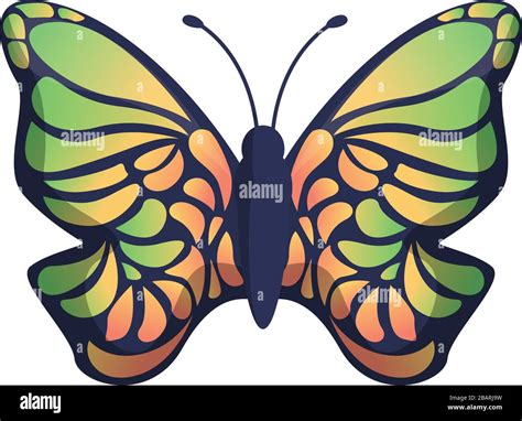 Gradient Color Butterfly Icon Cartoon Of Gradient Color Butterfly