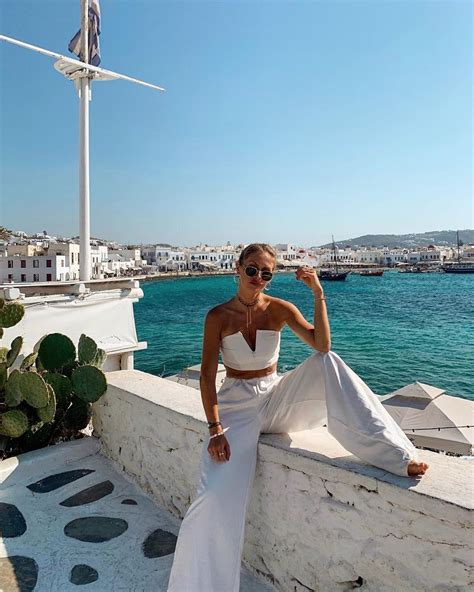 Waking Up In Santorini Greece Vacation Outfit Holiday Outfits Summer
