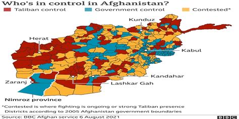 Mapping The Advance Of The Taliban In Afghanistan